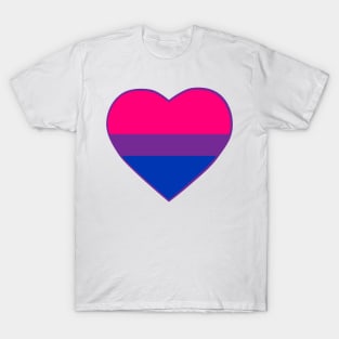 Pride Flag Heart Bisexual T-Shirt